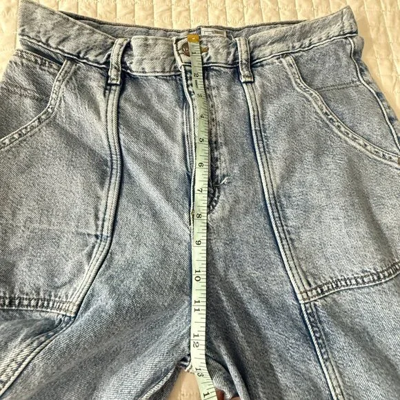 Vintage Lee Workwear Womens Wide-Leg Denim Jeans, Size 30, High-Waist Relax Fit - Picture 9 of 10